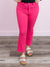 Hyperstretch Cropped Kick Flare Pants | Fiery Coral