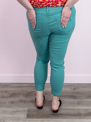 *NEW* Hyperstretch Skinnies | Sea Green