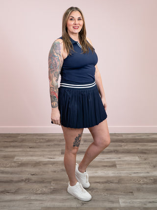 *NEW* Second Skin | Yura Sport Pleated Skort | Sea Blue