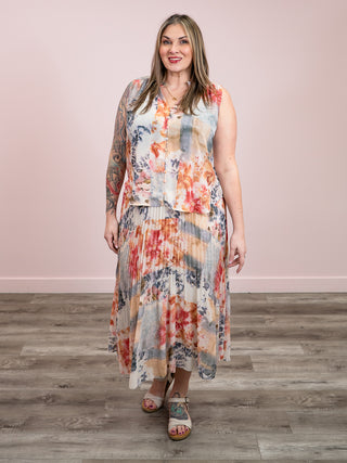 DEX | Fern Pleated Skirt | Flower Patch
