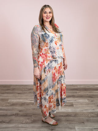 DEX | Fern Pleated Skirt | Flower Patch
