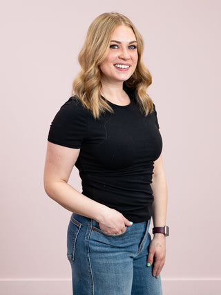 *NEW* Second Skin | Roxi Cotton Short Sleeve Top | Black