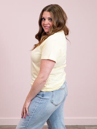 *NEW* RD Style | Milla Short Sleeve V Neck Top | Double Cream