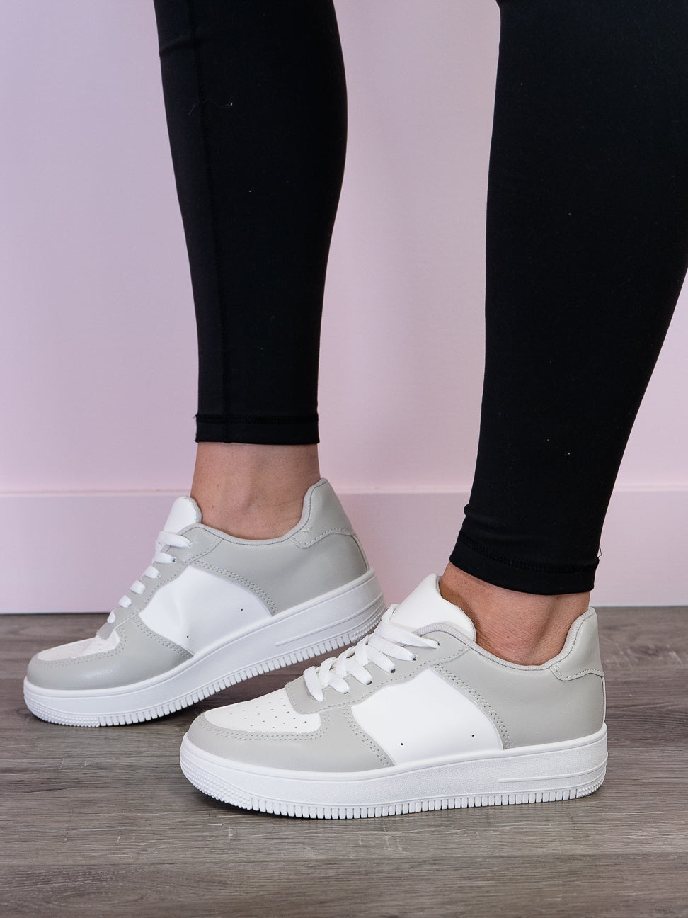 *NEW* Raine Sneakers | Grey & White