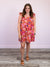 *NEW* Floral Flare Mini Dress | Tomato Mix