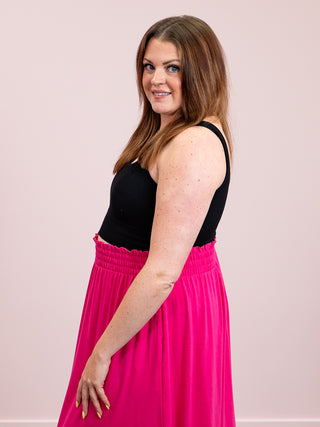 Ronnie Ribbed Brami | TANK | Black