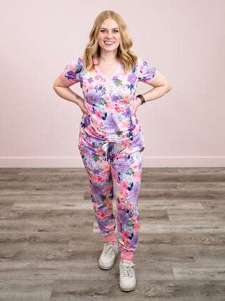 *NEW* Shirley Matching Set | Tee & Joggers | Lavender Floral