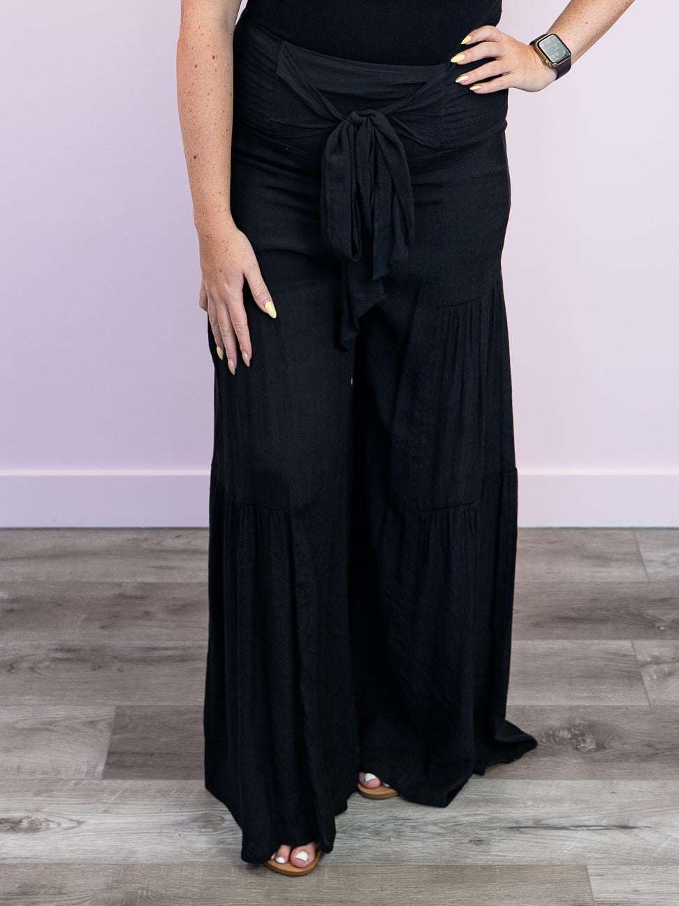 *NEW* Brianne Tiered Pants | Black