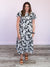 *NEW* Amanda Ruffle Midi Dress | Floral Black