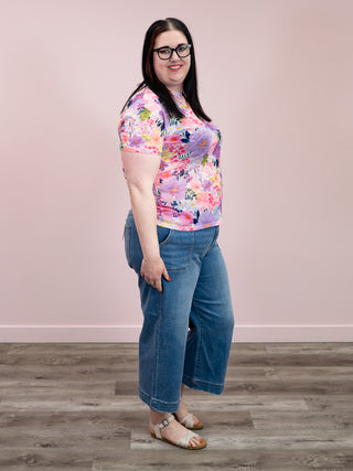 *NEW* Shirley Mags Mesh Tee | LAVENDER Floral