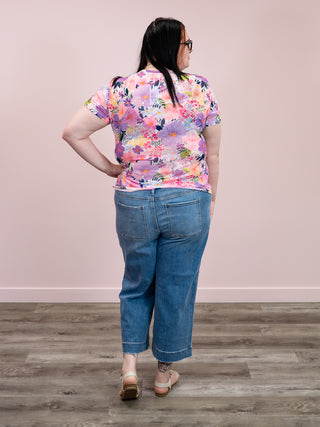*NEW* Shirley Mags Mesh Tee | LAVENDER Floral
