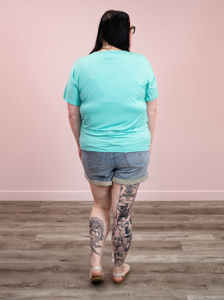 *NEW* Chloe Cozy Tee | Turquoise
