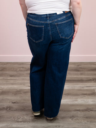 *NEW* Judy Blue | High Rise Adjustable Retro Wide Jean | Maddux