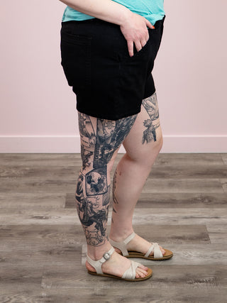 *NEW* Judy Blue | High Rise Trouser Short | Black | Heath