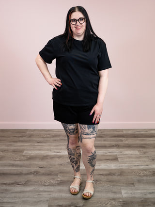 *NEW* Brunette The Label | Oversized Boxy Tee | Black