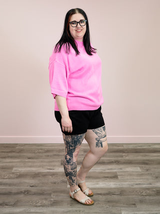 *NEW* Sassy Sue Drop Shoulder Sweater | Pink