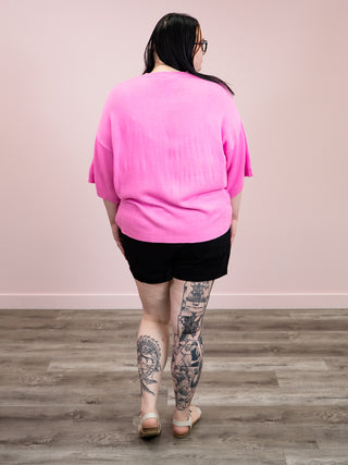 *NEW* Sassy Sue Drop Shoulder Sweater | Pink