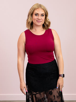 *NEW* Tabitha Tank Top | Cabernet