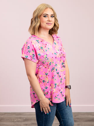 *FINAL SALE* Emma Jane Tee | Pink Multi