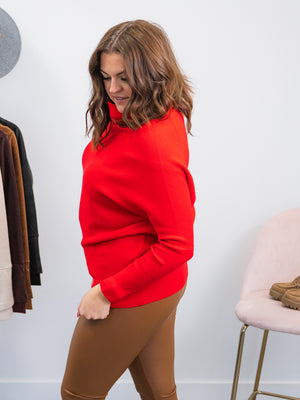Olena Slouchy Sweater | Ruby
