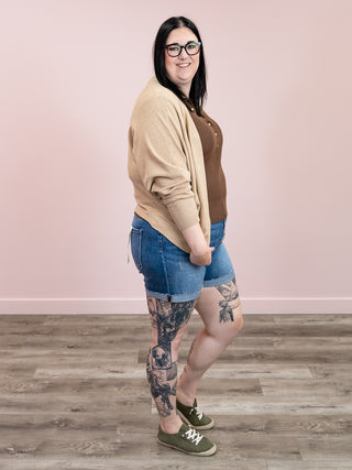 Everyday Hero Cardigan | Heather Taupe