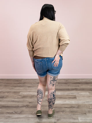 Everyday Hero Cardigan | Heather Taupe