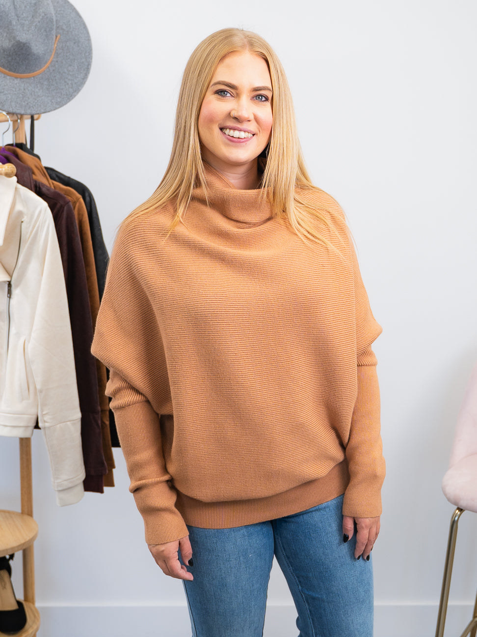 *LAUNCHING 09/23* Olena Slouchy Sweater | Toast