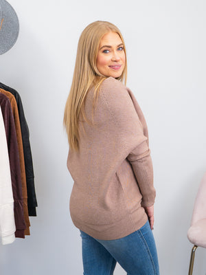 *NEW* Olena Slouchy Sweater | Latte