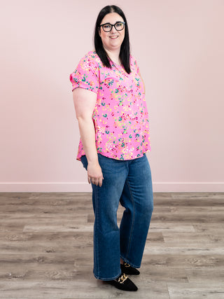 *FINAL SALE* Emma Jane Tee | Pink Multi