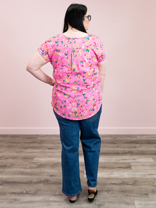 *FINAL SALE* Emma Jane Tee | Pink Multi