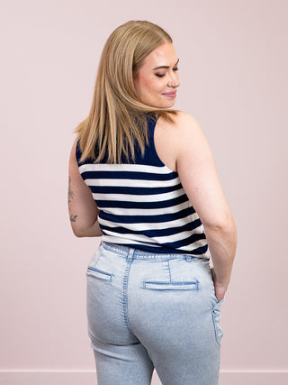 *NEW* Pink Martini | Nantucket Tank Sweater | Navy