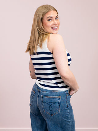 *NEW* Pink Martini | Nantucket Tank Sweater | White