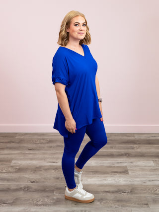 *FINAL SALE* The Cindy V Neck Set | Bright Blue