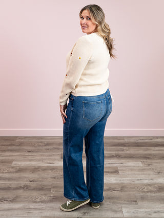 DEX | Pure Joy Embroidered Cardigan | Cream Floral