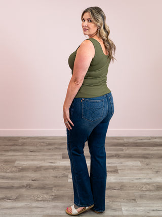 Second Skin | Tanith Rib Tank Top | Olive