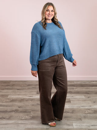 *FINAL SALE* Judy Blue | High Rise | Brown Retro Wide Leg | Rhett