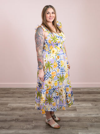 *NEW* Island Glow Ruffle Sleeve Dress | Lavender