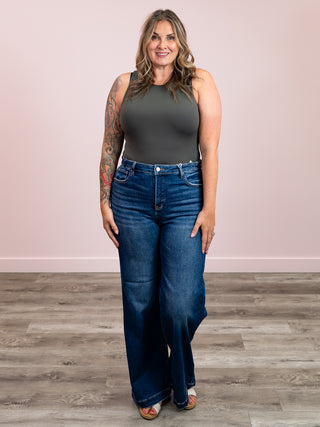 Second Skin | Roxanna Tank Bodysuit | Dark Charcoal