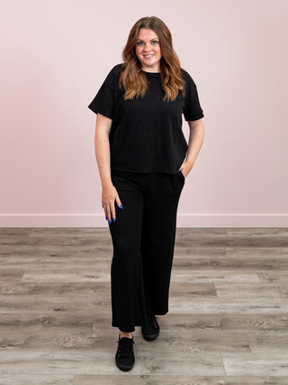 Osborne Tee & Pants SET | Black