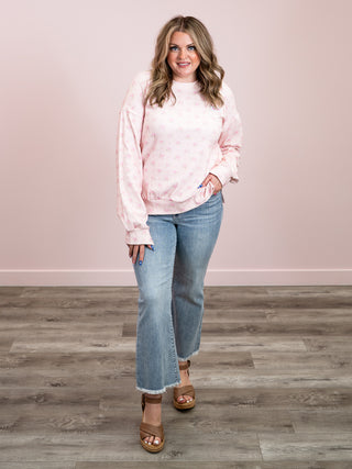 *NEW* Ampersand | University Side Slit Pullover | Tea Rose