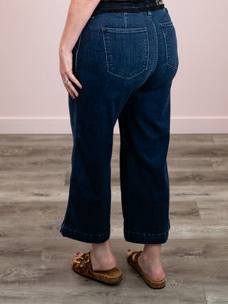 *NEW* Judy Blue | High Rise Ankle Wide Trouser Jean | Jasper