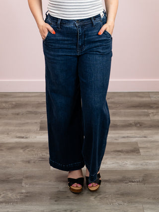 *NEW* Judy Blue | High Rise Ankle Wide Trouser Jean | Jasper