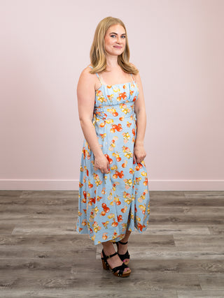 *NEW* Citrus Spritz Smocked Dress | Blue Mix