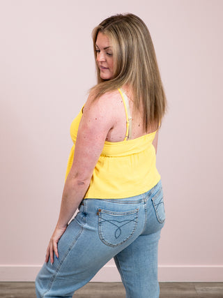 *NEW* Tea Party Babydoll Cami Top | Yellow