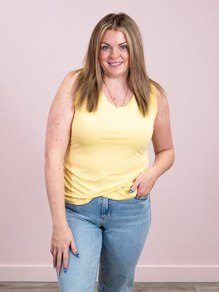 *NEW* Noelle Tank | Lemon
