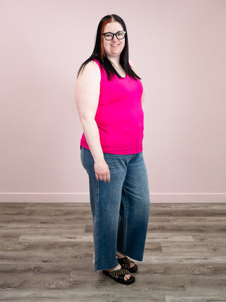 *NEW* Noelle Tank | Hot Pink