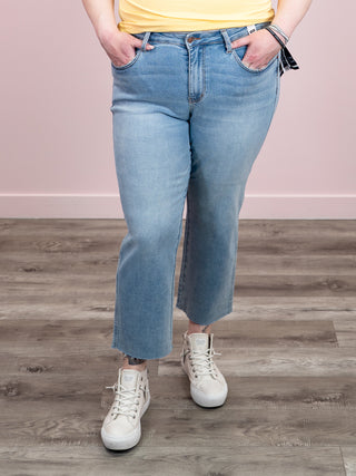 *NEW* Judy Blue | Mid Rise Bandana Ankle Straight Jean | Cypress