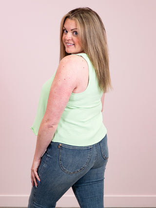 *NEW* Sun Chaser V Neck Cami | Pistachio