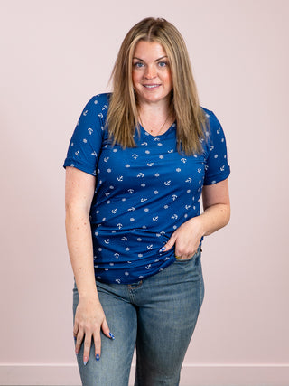 *NEW* Sophie Tee | Nautical Navy