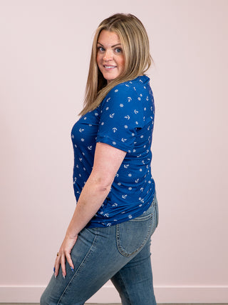 *NEW* Sophie Tee | Nautical Navy
